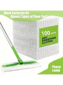 1bag/30-100pcs Dust Removal Paper, Disposable Household Dust Removal Cloth, Electrostatic Mop, Floor Tile, Floor Cleaning Supplies