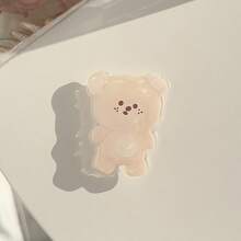 Soporte para teléfono móvil con forma de perro oso Kawaii de GUCADI, expandible y plegable, compatible con estuches de teléfono Apple, Honor, VIVO, OPPO, , Android, regalo para cumpleaños, familia, amigos, agarre de teléfono extensible y retráctil, accesorios para teléfono