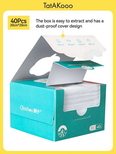 40/80 piezas de paños desechables para lavado de cara, toallitas húmedas y secas suaves, mascarilla facial, toalla de lavado y secado de cara, toalla de limpieza facial, adecuado para eliminación de maquillaje, limpieza facial, lustrado de zapatos y limpieza del hogar