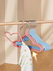 10 件儿童防滑衣服无痕衣架，家用衣柜无痕衣架，适合婴儿和儿童 - 10pcs - 查看 4