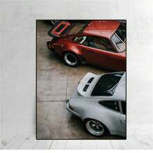 1 件老式汽车海报、墙壁艺术、经典汽车艺术、复古汽车印刷家居装饰墙壁艺术海报无框 - 彩色 - 查看 1