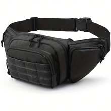 1pc Classic Tactical Concealed Carry Fanny Pack - Durable Oxford Fabric, Gun Holster, Magazine Pouch, Zipper Closure, User-Friendly Design, Black