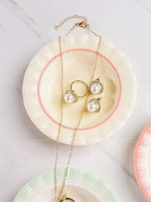 1pc Ring Storage Tray, Creative Jewelry Storage Tray, Jewelry Tray, Ring Necklace Earrings Storage Tray, Cosmetics Storage Tray, Watch Bracelet Storage Tray, Hairpin Lipstick Storage Tray, Girl Gifts