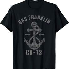 USS Franklin Aircraft Carrier CV-13 USS Franklin T-Shirt Hoodie