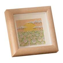 Oil Painting Stick Picture Frame Pendulum Table Mini Square Hollow Picture Frame Wooden DIY Frame Photo Frame