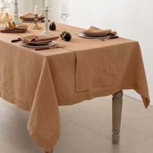 Rectangle Tablecloth - 100% Pure French Linen Durable Stonewashed Table Clothes