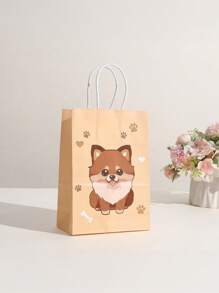 4pcs Dog Candy Bags, Puppy Party Gift Bags With Candy, Dog Birthday Party Decor Supplies, For Mother's Day , Bridesmaid Gifts , Gratuation Gifts , Birthday Gifts,Wedding Gifts