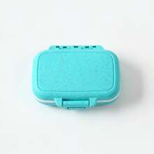 Portable Mini 3-Compartment Pill Organizer - Square Small Medicine Box, Travel Essential, Compact And Practical, Perfect For Storing Pills/Vitamins/Supplements/Capsules
