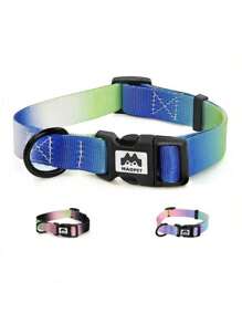1pc Collar, Pet Color Gradient Collar, Suitable For Small, Medium And Large Pets