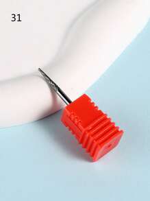 1pc Tungsten Steel Nail Drill Bit For Grinding Removing Gel Polish, Acrylics And Cuticle Accessories Pedicure Burr Tools