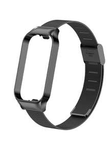 1 pièce Bracelet en acier inoxydable compatible avec Xiaomi Mi Band 8 Active, Bracelet compatible avec Xiaomi Smart Band 8 Active, Bracelet de montre en métal compatible avec Redmi Band 2