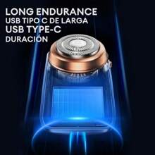 Skyworth Stylist 3-In-1 Electric Beard Shaver Fusion Shave+Trim+Mirror In One, Portable Mini Washable Beard Trimmer Men's Grooming Tool Great For Valentine's Day Gift - 銀色 - 查看 9