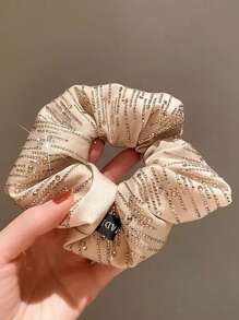 1 Stück Damen eleganter, mehrfarbiger Haargummi mit Strass-Verzierungen, geeignet für den täglichen Gebrauch