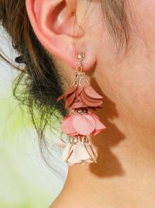 TopHanqi 9 件波西米亚风格多色几何夹式耳环套装，分层耳饰，适合日常、度假、旅行和派对佩戴