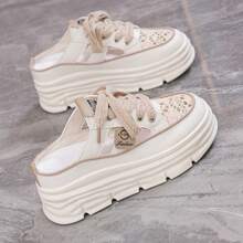 Women's Summer Slip-On Slippers, Thick Sole Comfortable, Hollow Vamp, Outdoor Water-Friendly, Indoor Casual All-Match Sandals