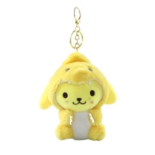 Sanrio 6 Styles Plush Toy Dinosaur Series Kawali Keychain Pendant Kuromi Hello Kitty Cinnamoroll Pochacco Pompom Purin Cartoon Anime Figure Stuffed Soft Plush Dolls For Children's Birthdays Festival Gifts 13cm/5.12inch