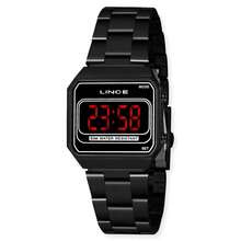 RELÓGIO LINCE FEMININO DIGITAL LED PRETO MDN4645L PXPX