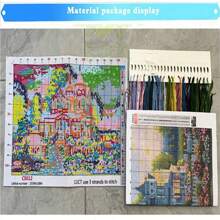 SNA 2025 Castel în stil nou, peisaj, construcție castel, castel, DIY, cusătură în cruce, kituri de broderie, set de lucru manual, ață imprimată pe pânză, casă de țară, vilă, reședință, kit DIY, artizanat, kit de broderie brodată, kituri de cusătură în cruce, kit de croșetat, kit de ace de perforat, accesorii de cusut, kit de cusut, ață de broderie, kit de artizanat, materiale de cusut, model de cusut, croșetat, consumabile pentru artizanat, kit de broderie, model de cusut pentru începători.