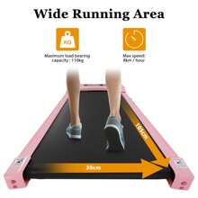 Running Pad Treadmill Motorised Walking Machine Electric Power Fitness Exercise - UK Plug(220-240V) - View 3