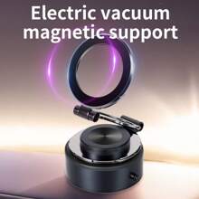 Soporte magnético eléctrico de succión al vacío para teléfono de coche, soporte portátil de succión para panel de instrumentos de automóvil, rotación de 360 grados, fuerte carga magnética anti-compatible con iPhone, teléfonos Android, regalo para cumpleaños, familia, amigos, accesorios de coche