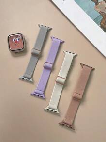 1 paquet de bracelet boucle solo extensible compatible avec pour femmes et hommes en 41 mm, 38 mm, 40 mm, 42 mm (série 10). Bracelet en nylon souple, élastique et tressé, compatible avec les série 10, 9, 8, 7, 6, 5, 4, 3, 2, 1 et SE Ultra