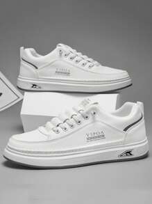 男士新款休闲软底运动鞋，皮革防水工作鞋，适合青少年夏季休闲或户外运动/旅行、毕业礼物或生日礼服配饰 - 彩色 - 查看 8