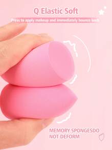 1pc Makeup Sponge, Seamless Foundation Application, Travel Friendly, Holiday Gift