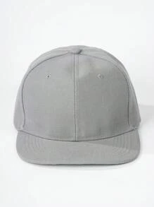 1 chiếc mũ vành phẳng màu trơn, có thể điều chỉnh, thích hợp cho bé trai và bé gái, mùa xuân/thu, du lịch, nghỉ mát biển. - mũ bóng chày vành phẳng - Xem 25