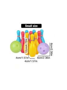 儿童保龄球套装 亲子互动游戏 休闲运动套装 益智玩具（颜色随机） - 彩色 - 查看 10