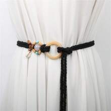 1pc Bohemian Vintage Belt Decoration Skirt Dress Tie Tassel Waist Rope Peplum Waist Chain