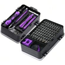 115 In 1 Precision Screwdriver Set, Electronics Magnetic Repair Tool Box ,With Case For Repair Computer, Phone, PC, Cellphone, Laptop, Switch, PS4, Game Console, Watch, Glasses Etc.Purple., Tools For Men