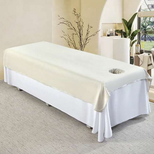TOEDO Drap de lit de beauté Feuilles de salon cosmétique Feuilles de massage de spa Feuille de couverture de lit de spa Avec/sans trou Textiles d'ameublement 120*200cm