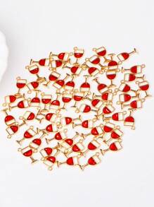 10pcs/Pack Wine Glass Shaped Necklace Pendant DIY Jewelry Accessory