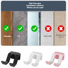 Wall Mount Gaming Controller & Headphone Holder Stand Rack For Office Storage Organization, Bags, Hats