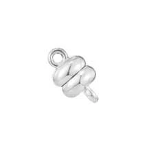 5 pares de conectores magnéticos de 7*12 mm de plata y KC oro para hacer joyas, brazaletes y collares