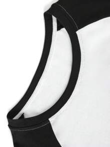 全新夏季女式休闲宽松可爱猫狗印花拼布 T 恤 - 白色 - 查看 7