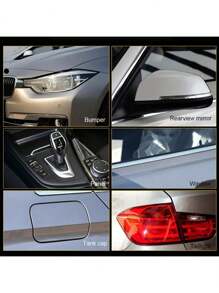 1pc Transparent Invisible Car Protective Sticker, Door Sill Protective Transparent Sticker, Car Bumper Engine Hood Paint Protection Sticker, Anti-Scratch Transparent Film, Car Protective Sticker - Multicolor - View 7