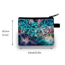 Mandala/Meditation Pocket Wallet Purse Key Pouch Flower Purse Wallet Purse Wallet Mini Wallet Coin Wallet Summer