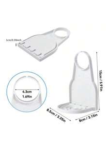 1pc Detergent Powder Dispenser, Hanging Portable Plastic Bathroom Laundry Detergent Rack, Fabric Softener Foam Distributor And Drip Collector, Laundry Storage Box, Cup Rack, Laundry Accessories