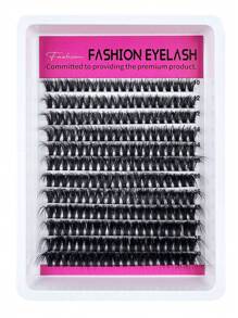 240 peças/216 peças/192 peças/168 peças 8D Luxo Fofo e Macio DIY Cluster Lashes - 10-20mm Comprimento Misto Extensões de Cílios 0,07mm Russo DD Curl Grosso e Reutilizável Cílios Dramáticos, Fácil de Usar Reutilizável - 12 Bandejas 60D/80D/100D/120D/160D Pacote de Variedades