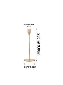 1/2/3/6 Pcs Candle Holder Set, Gold Metal Luxury Candle Stand, Home/Wedding/Romantic Dinner Decor, Room Decoration, Home Decor, Gift, Holiday Decoration