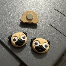 6 件/套卡通雪纳瑞冰箱贴，微型可爱装饰冰箱贴，定制厨房办公室白板、橱柜和洗碗机，非常适合家居装饰和母亲节礼物 - 咖啡棕 - 查看 6