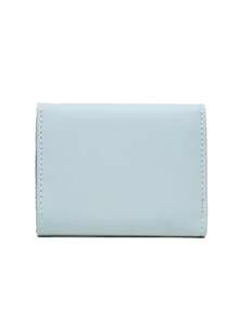 Korte effen kleur dames portemonnee multifunctionele PU lederen blad hardware hanger kaarthouder chequeboek organizer rits portemonnee dagelijks gebruik student terug naar school cadeau portemonnee portemonnee portemonnee mini portemonnee kleine portemonnee