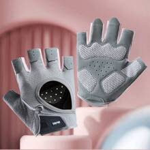 1 paio di guanti senza dita unisex per fitness, in materiale traspirante e ad asciugatura rapida, con design antiscivolo sulla palma, resistente all'usura, adatti per yoga, sollevamento pesi, attività all'aperto, ciclismo, accessori palestra, sport, esercizi domestici, guanti da palestra per donne, guanti da boxe, guanti da palestra, guanti da palestra per uomo
