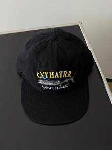 Gorra de visera plana con bordado, estilo vintage streetwear, para uso unisex en todas las estaciones