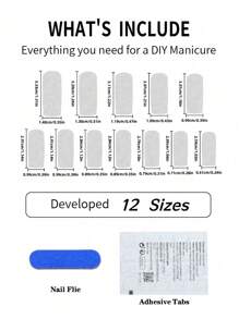 24Pcs Y2K Style Nails Long Square Press On Nails Fashionable White French Glossy Full Cover Fake Nails 3D Metal Chain White Pearl False Nails For Women And Girls - Includes Nail File & Jelly Adhesive Nail Supplies Nails