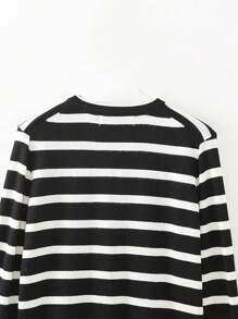 Women Long Sleeve Polo Sweater V Neck Button Down Ribbed Knit Cardigan Top - White - View 6