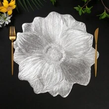 1 件/4 件/6 件加厚圆形不对称向日葵形状餐垫，耐热防滑厨房餐垫，酒店和餐厅装饰