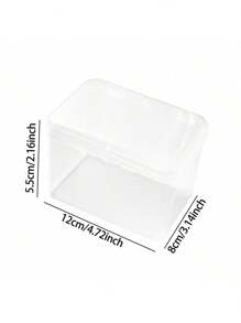 1pc Dustproof Makeup Sponge Storage Box, Rectangular Or Round Cosmetic Organizer, Cosmetic Accessory For Women, Portable Accessories Storage