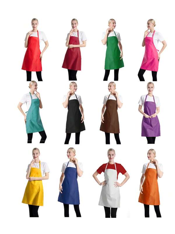 1/2PCS Oil-Proof With Pockets Kitchen Apron - Dirt-Resistant Waist Apron And Waist-Length For Cooking And Catering Men And Women Kitchen Supplies Fashionable Kitchen Workwear For Home Kitchen Cooking, Chef, Outdoor BBQ And Painting,Kitchen,Bathroom,Home,Household Supplies